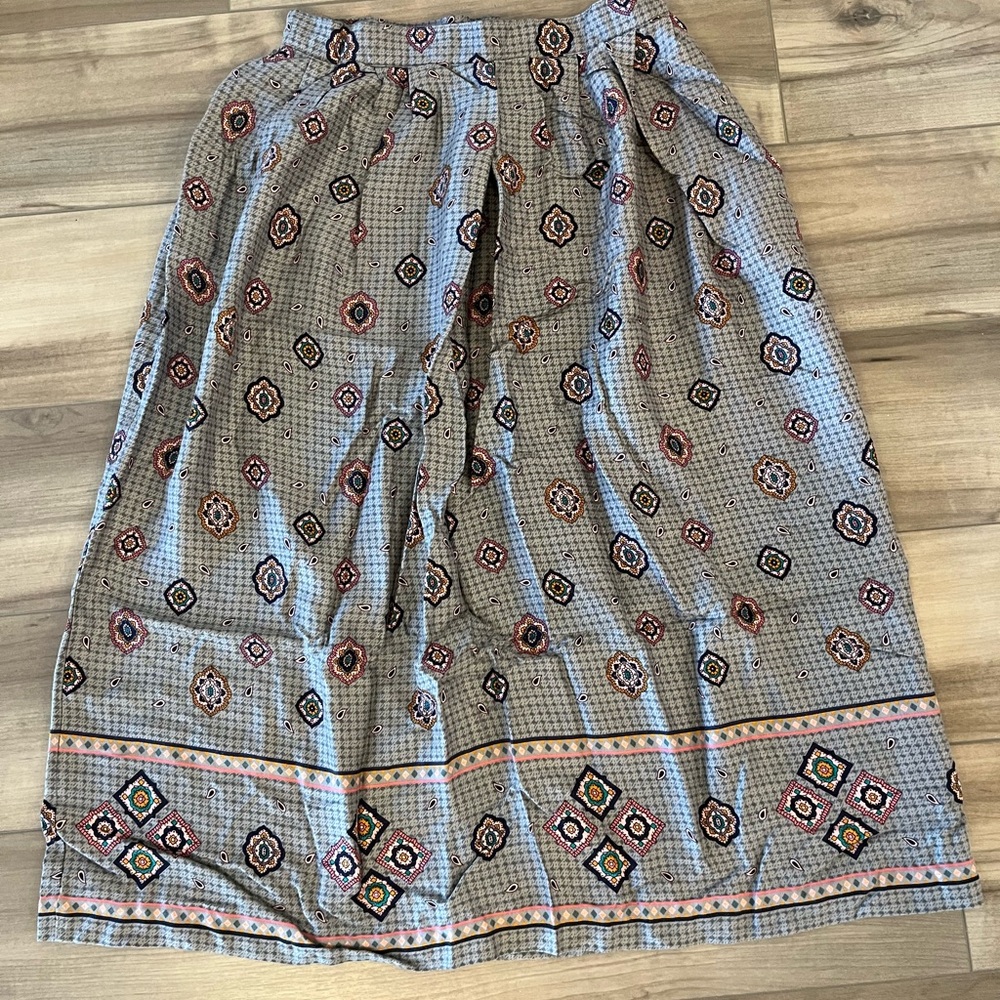 Michelle Stuart Vintage Women W30” Floral Print Maxi Skirt Made In USA